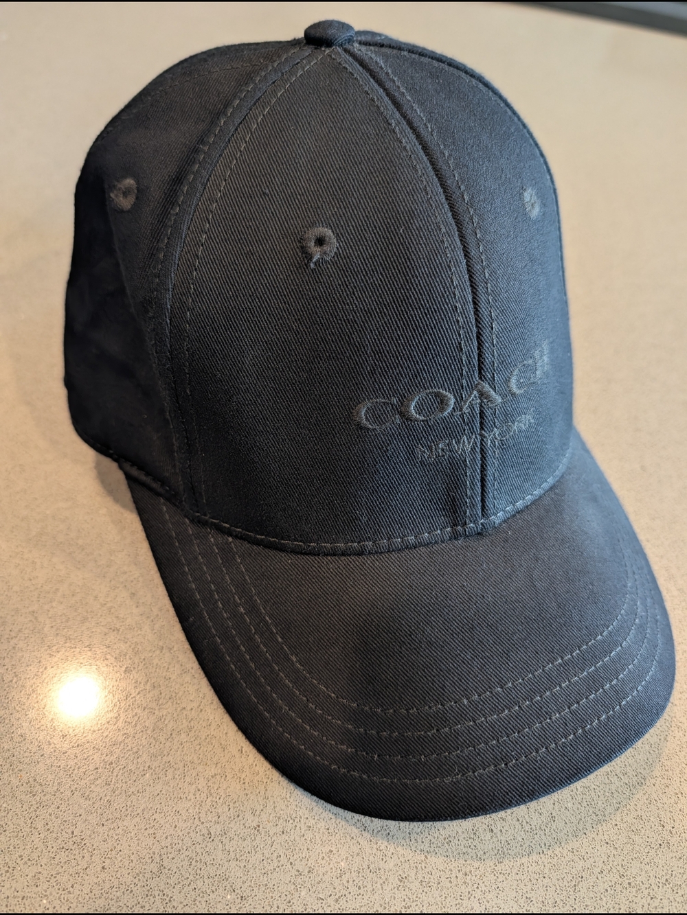 COACH Black Baseball Cap